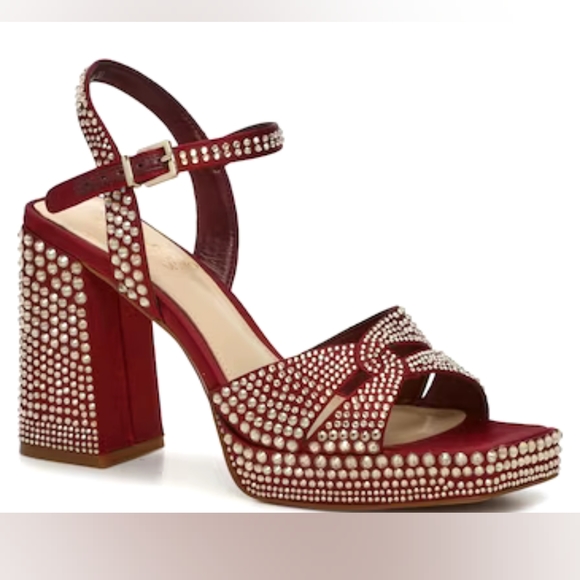 Vince Camuto Shoes - 🐾VINCE CAMUTO VP-Pava Platform Heels in Burgundy Bordo Satin